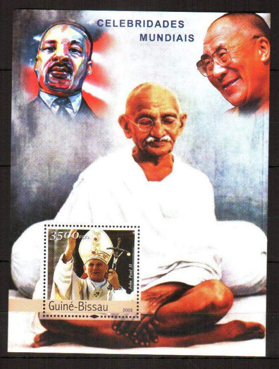 Гвинея-Биссау, 2003. (3439) Мировые знаменитости (мл+блок) 