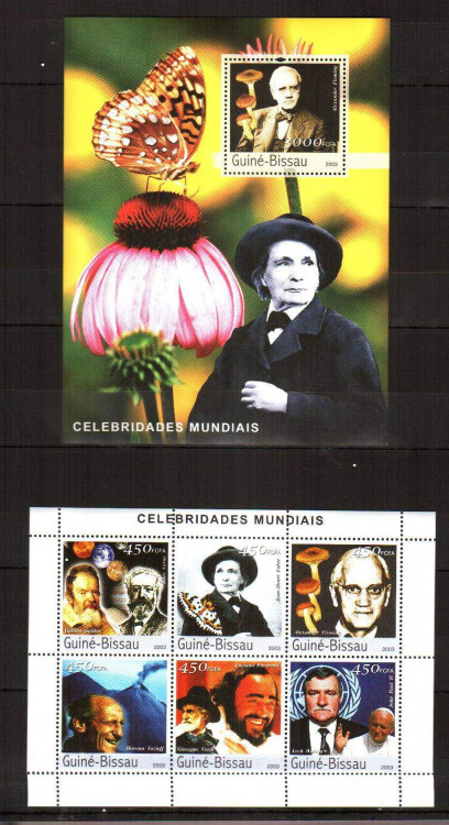 Гвинея-Биссау, 2003. (3535) Знаменитые люди мира (мл+блок) 