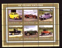 Гвинея-Биссау, 2001. (00121) Старинные автомобили (мл) 
