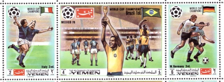 Йемен, 1970. Футбол, ЧМ-1970, победитель и призеры