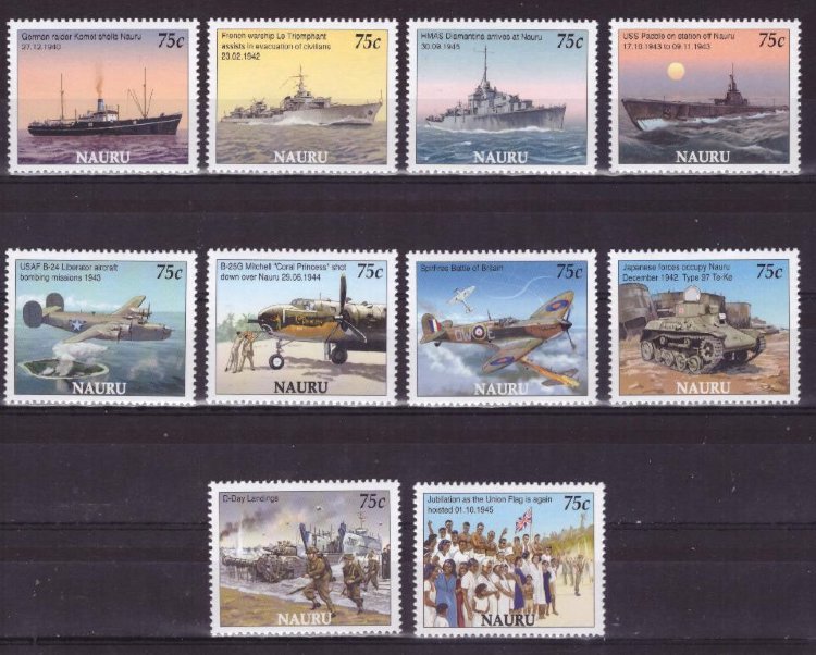 Науру, 2005. Корабли, авиация, Вторая мировая война