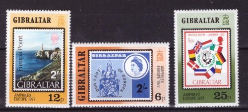 Гибралтар, 1977. Марки на марках - филвыставка