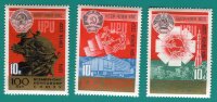 СССР, 1974. (4394-96) 100-летие Всемирного почтового союза
