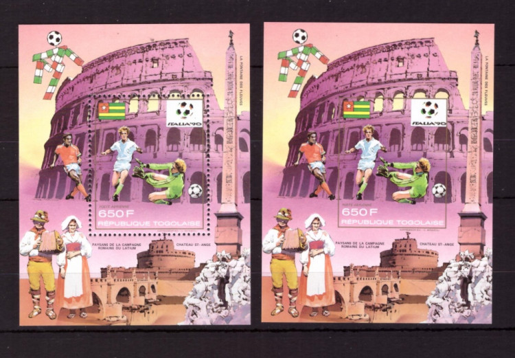 Того, 1990. Футбол, ЧМ-1990 (2 блока) 